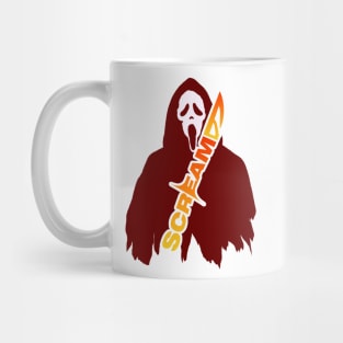 scream VI  (Scream 6)  scary horror movie graphic design by ironpalette Mug